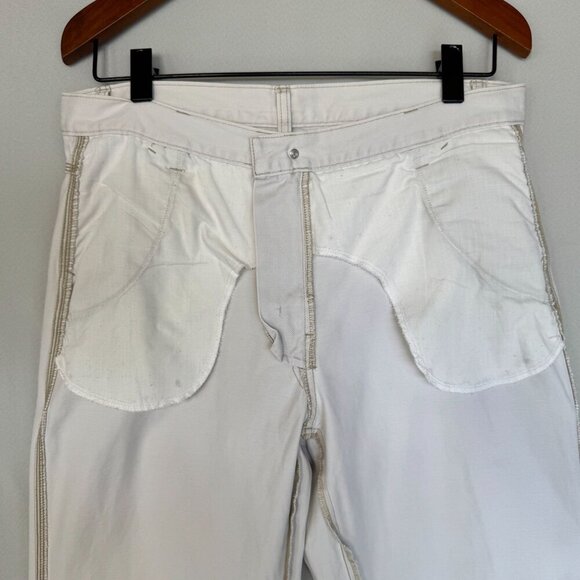 90s Vintage Gap 100% Cotton Bone Carpenter Mid Rise Straight Leg Jeans Size 10 - Picture 10 of 15
